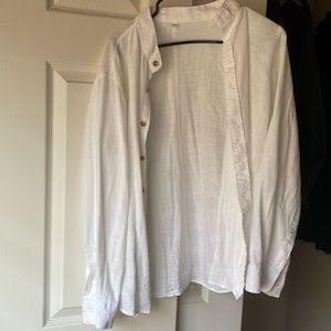 White buttondown